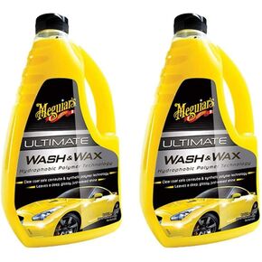 Meguiar's Ultimate Wash & Wax Car Care Cleaning Kit Solution, 48 Ounces (2 Pack)