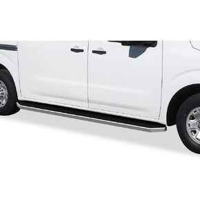 لوحات تشغيل APS (قضبان Nerf ذات خطوات جانبية) متوافقة مع Nissan NV 1500 2500 3500 2012-2021 شاحنة كاملة الحجم ذات 3 أبواب (مطلية بمسحوق أسود 6 بوصات)