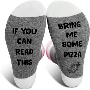 Pizza Socks Gifts For Woman, If You Read This Bring Me Some Pizza Socks, Pizza Lovers Gifts for Sisters Friends, Funny Gifts For Birthday Christmas Thanksgiving, Pizza Accessories Socks -42