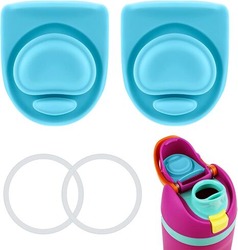 4pcs Bottle Seal Ring & Replacement Stopper for Owala FreeSip 19oz 24oz 32oz 40oz, Silicone O Ring Water Bottle Lid Parts, Cap Mouth Plug Gasket Accessories, BPA-Free (Purple) in Saudi Arabia