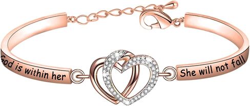 FAADBUK Christian Gift Christian bracelet Psalm 46:5 God is Within Her She Will Not Fall Jewelry Bracelet Religious Gift Jewelry in Saudi Arabia