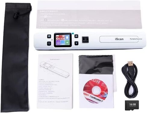 Portable Photo Scanner for A4 Documents,Handheld sanner for Business,Books, Receipt,Pictures up to 900 DPI, Uploads Images to Computer Via USB Cable, No Driver,Support JPG/PDF Format in Saudi Arabia