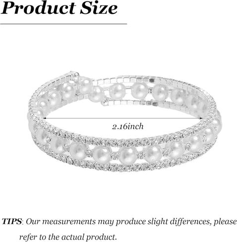 أساور اللؤلؤ للنساء أساور قابلة للتكديس أساور من اللؤلؤ والذهب مجوهرات اللؤلؤ هدية للنساء والفتيات المراهقات in Kuwait