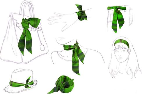 Lady Girls Bag Hand bag Handle Ribbon Scarf Package Band Fashion Hair Head Band in Saudi Arabia