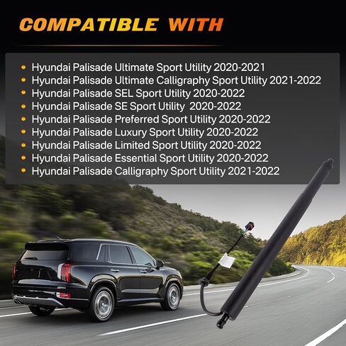 81841-S8100 Right Rear Tailgate Power Lift Support Liftgate Struts Electric Lift Support Shock Compatible with Hyundai Palisade 2020 2021 2022 Rear Tailgate Power Hatch Lift Replace 81841S8100 in Saudi Arabia