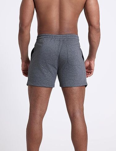Mens 5" Cotton Gym Workout Athletic Running Muscle Shorts in Saudi Arabia