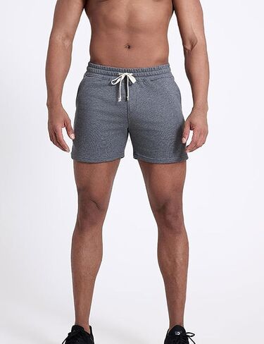 Mens 5" Cotton Gym Workout Athletic Running Muscle Shorts in Saudi Arabia