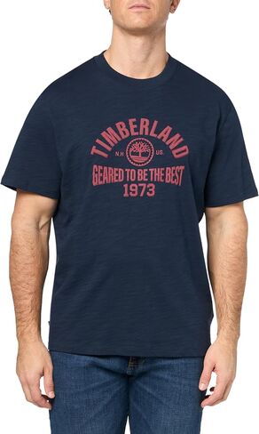Timberland Men's Seasonal Logo Graphic Short Sleeve in Saudi Arabia
