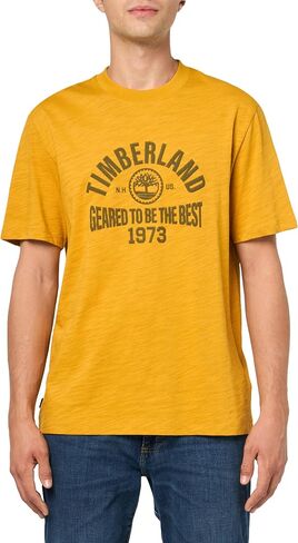 Timberland Men's Seasonal Logo Graphic Short Sleeve in Saudi Arabia