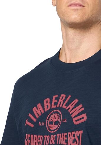 Timberland Men's Seasonal Logo Graphic Short Sleeve in Saudi Arabia