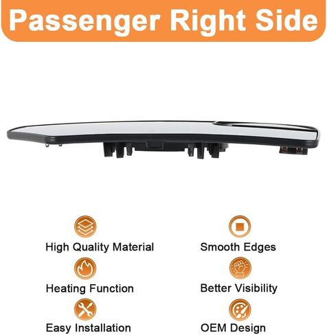 Senzeal Passenger Side Heated Mirror Glass Replacement for Ford Expedition 2012-2017 Lincoln Navigator 2012-2014 Blind Spot Mirror Glass CL1Z17K707A (Right Side) in Kuwait