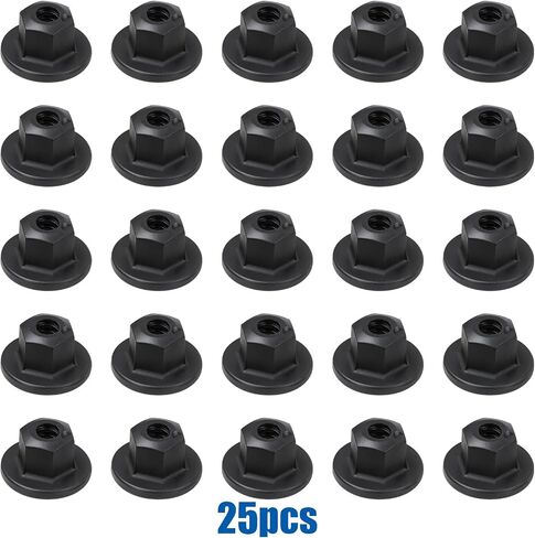 OAUTOO 25pcs M4.8 (#10) Fender Liner Nut for BMW E89 Z4, E93, F15, F16, F22, F25 X3, F26 X4, F30, F31, F32, F33, F34, F36, F80 M3, F82 M4, F83, I01 i3, I12 i8, F54 F55 F56 F57 F60 in Saudi Arabia