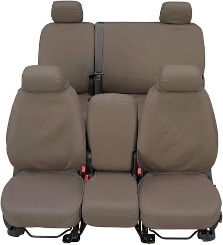 Covercraft - SS7366PCGY أغطية مقاعد المقعد الخلفي الثاني المخصصة - نسيج بولي قطن، رمادي in Kuwait