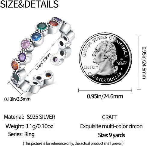 925 Sterling Silver Ring Open End Ring Carved Ring Colorful Zirconia Ring Flower Feather Bossy Ring Sterling Silver Adjustable Ring in Kuwait