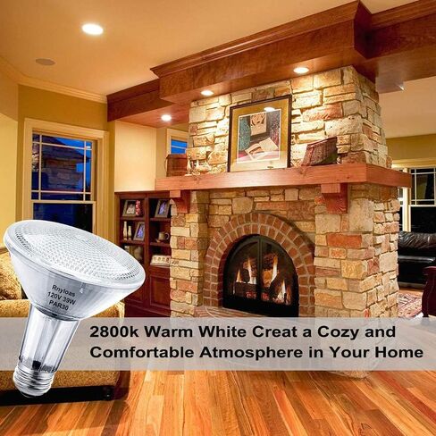 PAR30 Long Neck, 6PCS PAR30 60W 120V Flood Dimmable, PAR30 Halogen Bulb Long Lasting Lifetime with E26 Medium Base, PAR30 Flood Light High Brightness & CRI100 for Recessed Lighting in Saudi Arabia