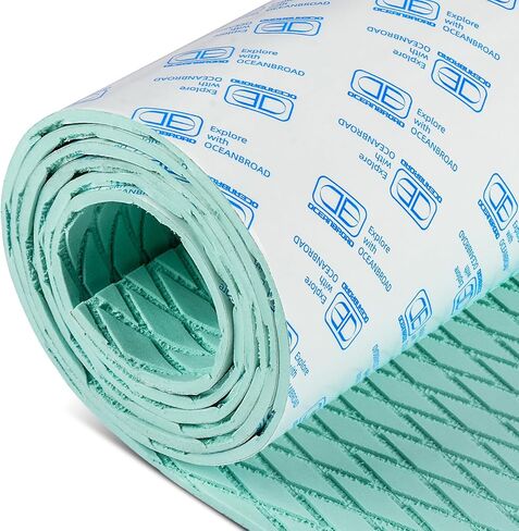 أرضيات قارب ذاتية اللصق مقاس 96 بوصة × 16 بوصة من OCEANBROAD، وسادة سحب بنمط ماسي غير قابلة للانزلاق، ورقة قبضة بحرية من إسفنج EVA للقوارب ولوح ركوب الأمواج SUP Kayak Yacht، أخضر زيتوني in Saudi Arabia