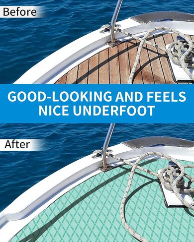 أرضيات قارب ذاتية اللصق مقاس 96 بوصة × 16 بوصة من OCEANBROAD، وسادة سحب بنمط ماسي غير قابلة للانزلاق، ورقة قبضة بحرية من إسفنج EVA للقوارب ولوح ركوب الأمواج SUP Kayak Yacht، أخضر زيتوني in Saudi Arabia