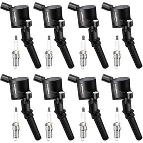 Micro Set of 8 Ignition Coil DG508 & Spark Plug SP479 Compatible with Ford 5.4L V8 DG457 DG472 DG491 Crown Victoria Expedition F-150 F-250 Lincoln
