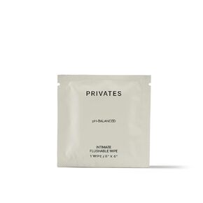 PRIVATES INTIMATE WIPES for Women and Men | Gender Neutral | Natural Ingredients | Fragrance-Free | Soothes dryness | Prevents Itching, Irritation, and Bad Odor.