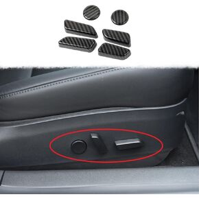 Carbon Fiber Interior Seat Button Cover Trim for Tesla Model 3 2017-2023,Model Y 2020-2023