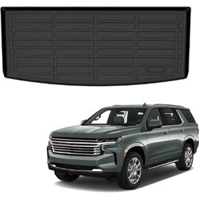 Binmotor-All Weather Cargo Liner for 2021 2022 2023 2024 2025 Chevy Tahoe/GMC Yukon (NOT XL)/ Cadillac Escalade (Not ESV), Car Trunk Mat for Tahoe,Waterproof Easy to Clean Cargo Mat Accessories
