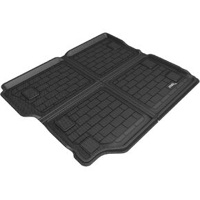 3D MAXpider Custom Fit Kagu Cross Fold Cargo Liner (Black) Compatible with Jeep Wrangler Unlimited JL 2018-2025 (w/o Subwoofer, w/o Flat Floor)- Cargo Liner