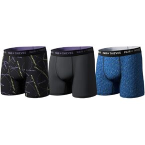 Pair of Thieves Super Soft Boxer Briefs for Men Pack, 3 Pack Underwear, AMZ Exclusive