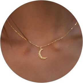 Valloey Rover Gold Necklace for Women 14K Gold Plated Circle Cubic Zirconia Pendant Necklace Dainty Twist Rope Chain Necklace Simple Jewelry Gift for Women
