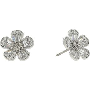 Kate Spade New York Women's Fleurette Studs Clear/Gold One Size