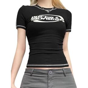 EMMIOL Summer Tops Baby Clothing Stitched Short Sleeve Logo Graphic Tee