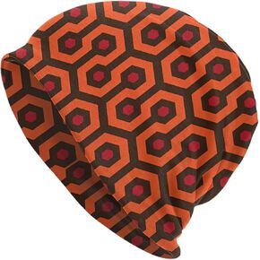 Overlook Hotel Carpet Slouchy Beanie Hat for Men/Women Hip-Hop Soft Lightweight Running Headwear Cap Baggy Skull Sleep Scarf Thin Knit Hat