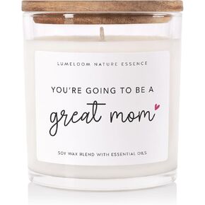 New Mom Gifts, Gifts for New Mom, 11oz Lavender Scented Soy Wax Candle, Pregnancy Gifts for Expecting Mom, Mom to Be Gifts, First Time Mom Gifts, Gifts for Pregnant Women, Expectant Moms