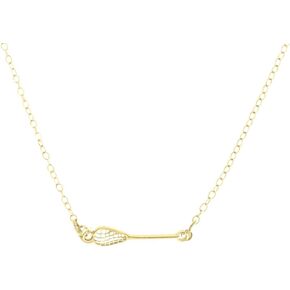 Sportybella Lacrosse Necklace, Gold Dainty Lacrosse Stick Pendant, Lacrosse Jewelry, Stainless Steel Charm, Gift for Lacrosse Player Lacrosse Accessory,