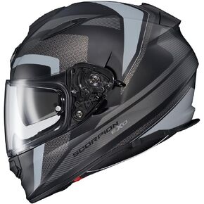 ScorpionEXO Ryzer Full Face Motorcycle Helmet with Pinlock Ready Shield with Integrated Speaker Pockets DOT ECE Approved Edge (Red - Medium)