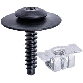Rexka 10 Sets M4.2-1.41 (#8) Bumper Cover Fender Liner Screw Nut 11609952 11548270 for GM Chevy Hummer Buick Cadillac Saturn Cadillac GMC Trucks