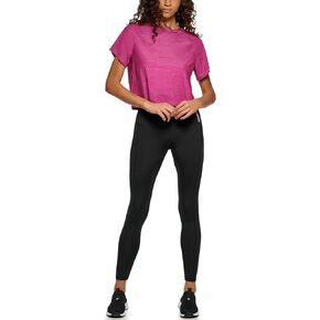 Tommy Hilfiger womens Short Sleeve Mesh Panel at Back for Breathability Second Skin Fitness Fabric Top