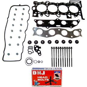 DNJ HGB238 Cylinder Head Gasket set with Head Bolt Kit For 2007-2008 Honda Fit 1.5L 1497cc L4 SOHC