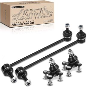 A-Premium Set of 4, Front Sway Bar Link, Lower Ball Joint, Compatible with Volkswagen & Audi - 2005-2019 - Jetta Passat Golf Golf R Tiguan Beetle Eos GTI R32 A3 (Quattro) Q3 (Quattro)