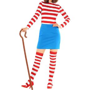 Morph Full Red and White Striped Costume For Women Book Character Costumes Womens Halloween Costumes For Women