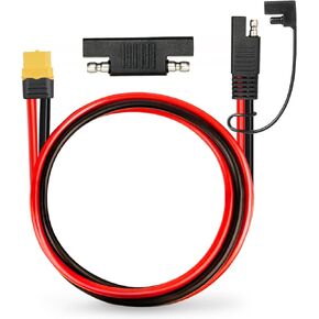 10AWG SAE to XT60 Connector Extension Cable 3FT, XT60 Female to SAE Cable with SAE Polarity Reverse Adapter for Portable Power Station Solar Panel Solar Generator