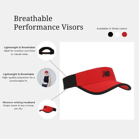 New Balance Adult Unisex Lightweight Adjustable Performance Visor in Saudi Arabia