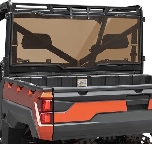 Ranger 1000 Rear Windshield -Tinted Ranger Back Window PC Heavy Duty Rear Window Panel Compatible With 2017-2023 Polaris Ranger 1000/XP 1000 / Crew 2013-2019 Polaris Ranger XP 900/ Crew in Saudi Arabia