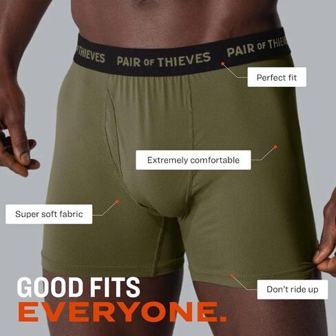 Pair of Thieves Super Soft Boxer Briefs for Men Pack, 3 Pack Underwear, AMZ Exclusive in Saudi Arabia