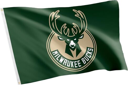 Desert Cactus Milwaukee Bucks Flag Team NBA National Basketball Association 100% Polyester Indoor Outdoor 3x5 feet Flags (Flag E) in Saudi Arabia