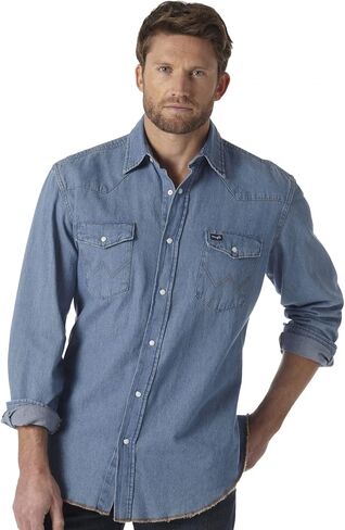 قميص عمل رجالي غربي طويل الأكمام بكبسولة من Wrangler in Kuwait