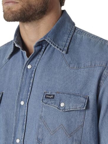 قميص عمل رجالي غربي طويل الأكمام بكبسولة من Wrangler in Kuwait