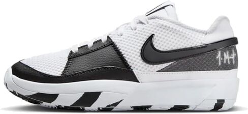 Nike Ja 1 Big Kids' Basketball Shoes (DX2294-102, White/Black-White) in Saudi Arabia