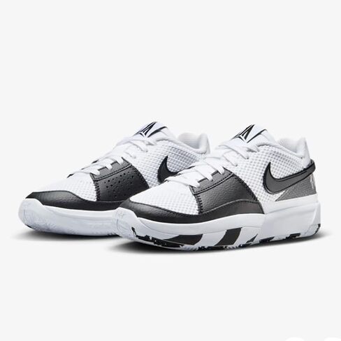 Nike Ja 1 Big Kids' Basketball Shoes (DX2294-102, White/Black-White) in Saudi Arabia