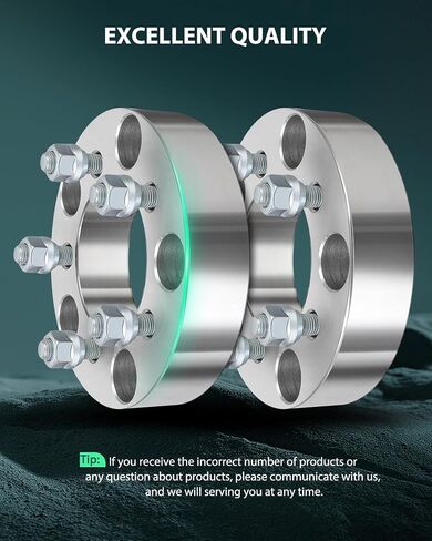 SCITOO 2Pcs 5x135 to 5x4.5 Wheel Adapters 1.5" Studs 12x1.5 Bore 87.1mm No Hubcentric Fit for Lincoln Blackwood Navigator for Ford Expedition for F-150 for F-150 Heritage in Saudi Arabia