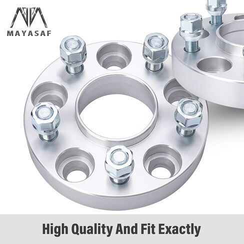 فواصل عجلات MAYASAF Hubcentric [سمك 1 بوصة، 4 عبوات، 5 عروات] لنيسان ألتيما/ماكسيما/مورانو/روج/سينترا، لإنفينيتي FX35(45/50)/G35(37)/I30(35)/Q45(50/) 60/70)/QX56(60/70)، نمط الترباس 5x4.5 in Saudi Arabia
